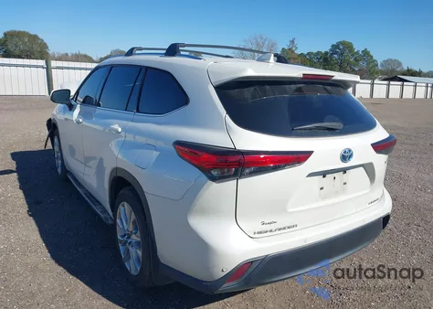 2021 Toyota Highlander Hybrid Limited z USA, uszkodzony, nr VIN 5TDYARAH2MS006393